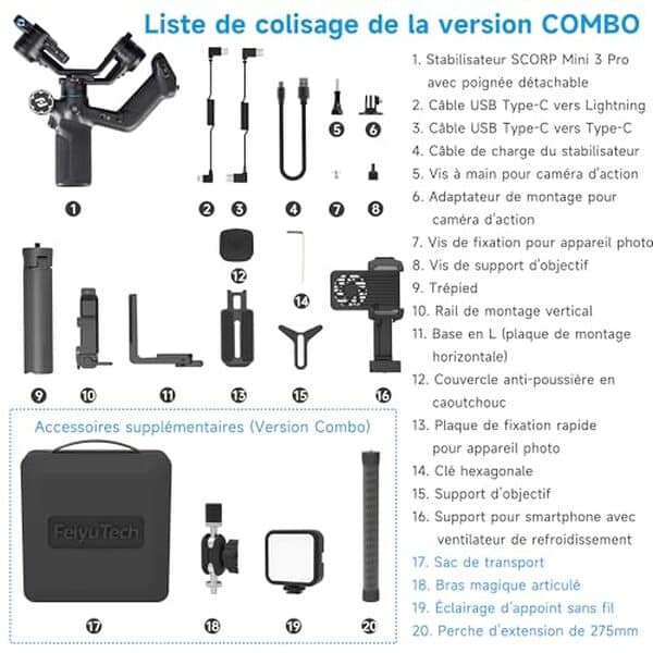 Découvrez notre test du stabilisateur Feiyutech SCORP Mini 3 Pro : polyvalence, innovation et performance réunies pour des vidéos stables et fluides.