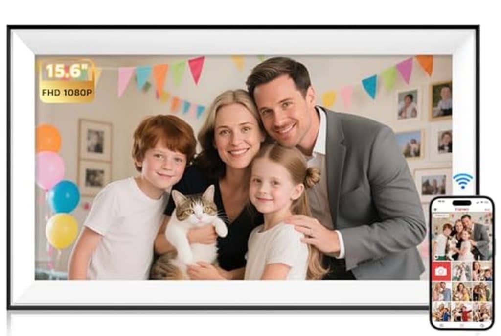 Test cadre photo numérique Hesmor 15, 6 pouces : fHD, écran tactile, 32 Go