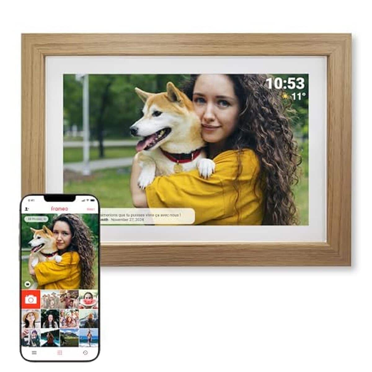 Test du cadre photo numérique Denver PFF-1543LW : écran tactile Full HD 15, 6 pouces