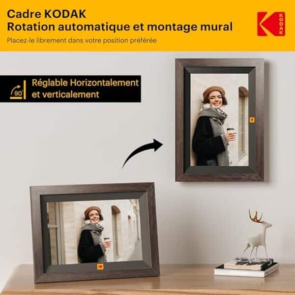 Découvrez notre test détaillé du cadre photo numérique WiFi Kodak 10, 1 pouces : écran tactile réactif et 32 Go de mémoire pour un visionnage optimal de vos souvenirs.