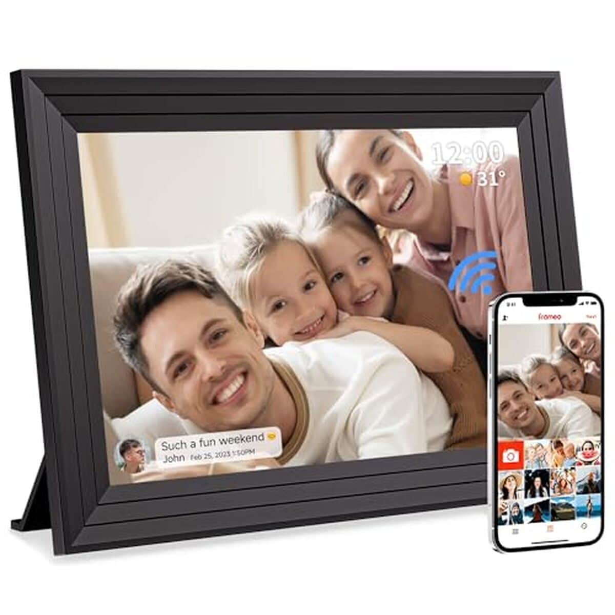 Test cadre photo numérique Luakug : écran tactile IPS 10, 1" connecté wi-fi