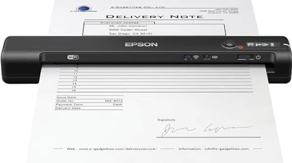 Test du scanner portable Epson WorkForce ES-60W : rapidité et connectivité sans fil