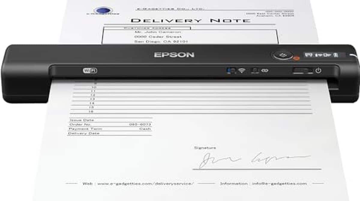 Test du scanner portable Epson WorkForce ES-60W : rapidité et connectivité sans fil