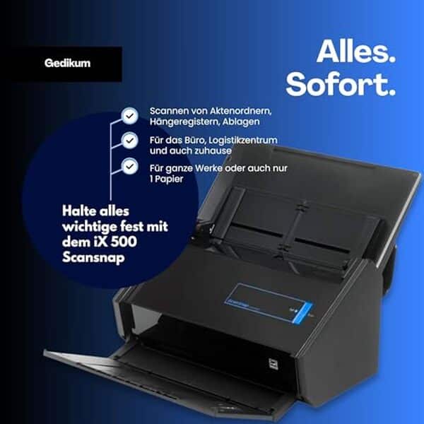 Découvrez notre analyse approfondie du scanner usb gedikum fujitsu ix500 scansnap : performances ultra rapides et fonctionnalités polyvalentes pour un usage optimisé.