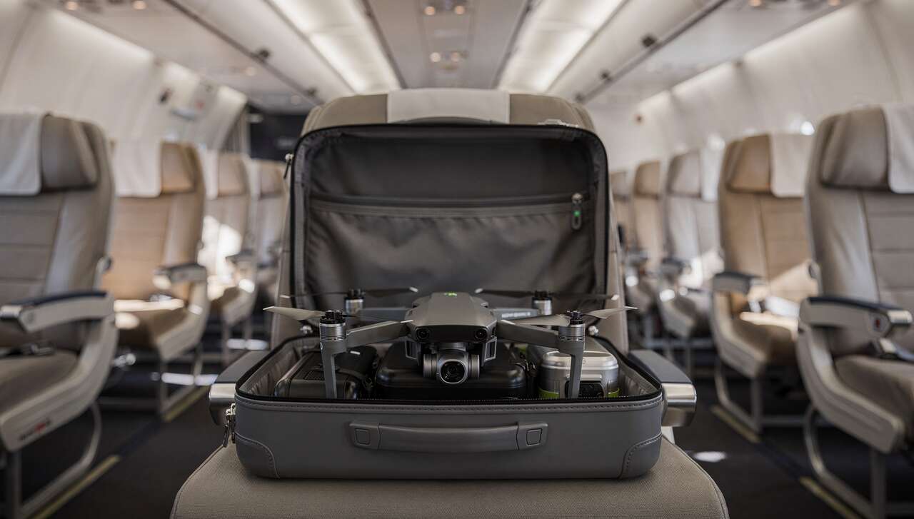 Voyage en avion avec un drone : soute ou cabine ?