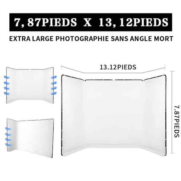 Explorez notre test complet du fond d'écran portable GSKAIWEN 7, 87x13, 12 pieds. Performance, praticité et avis détaillés pour votre matériel photo idéal