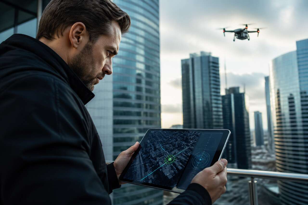 Utilisation du gps int&eacute;gr&eacute; pour localiser un drone vol&eacute;