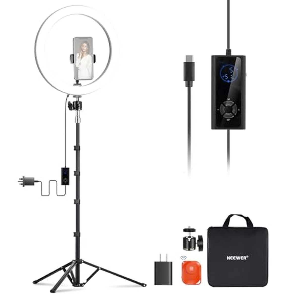 Test de l'anneau lumineux LED Neewer 12" 24 W