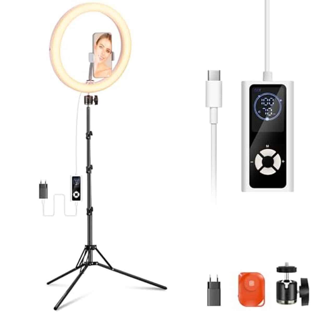 Test : neewer RH12B pro ring light LED 30W pour vidéos et selfies