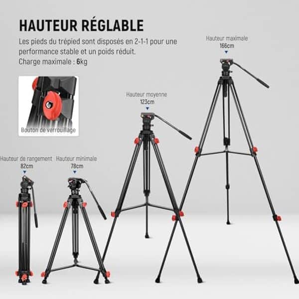 Découvrez notre avis détaillé sur le trépied Neewer TP73 : robustesse, portabilité et performance pour vos caméras vidéo professionnelles et amateurs.