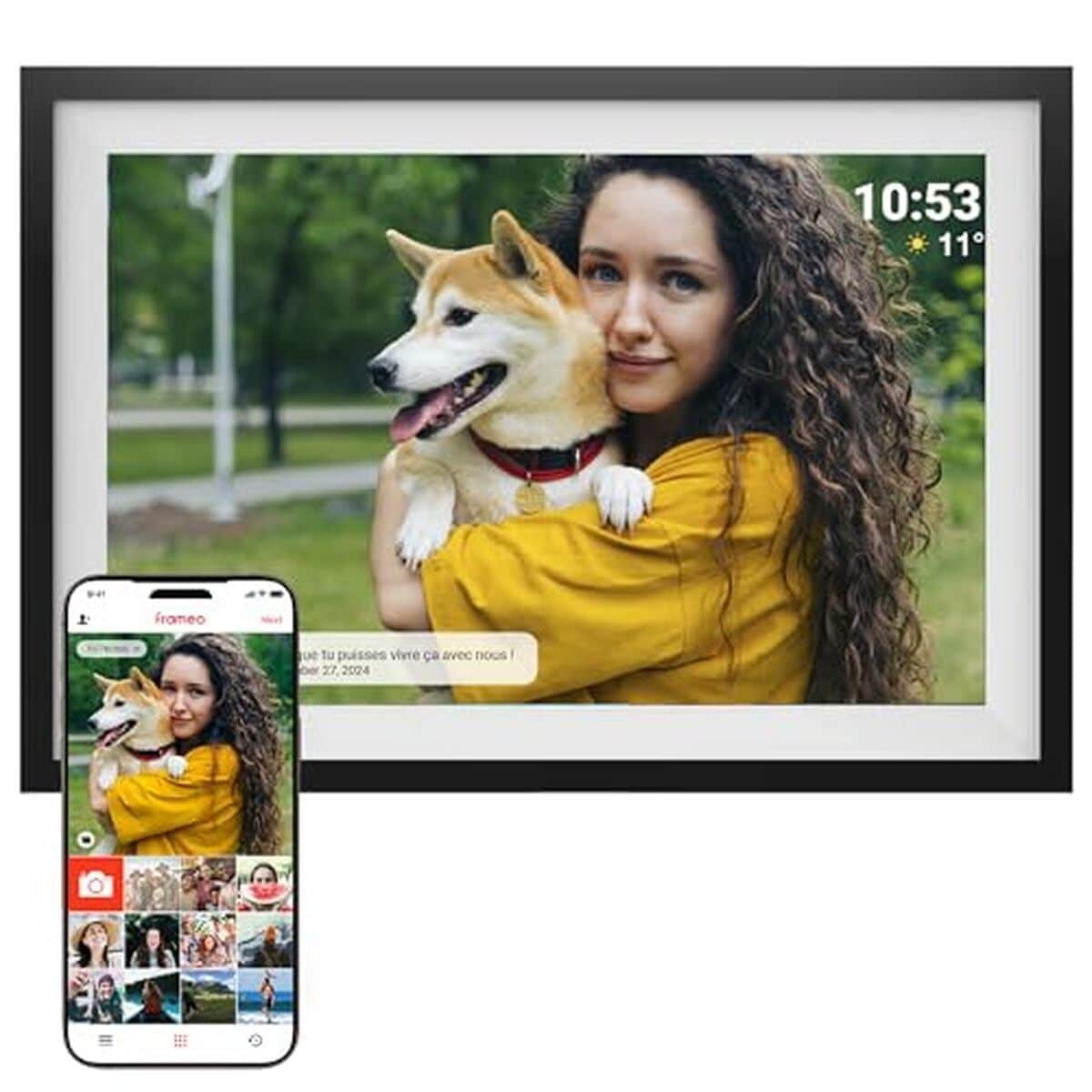 Test Du Cadre Photo Numérique Denver PFF-1516 : écran IPS Full HD et partage sans fil