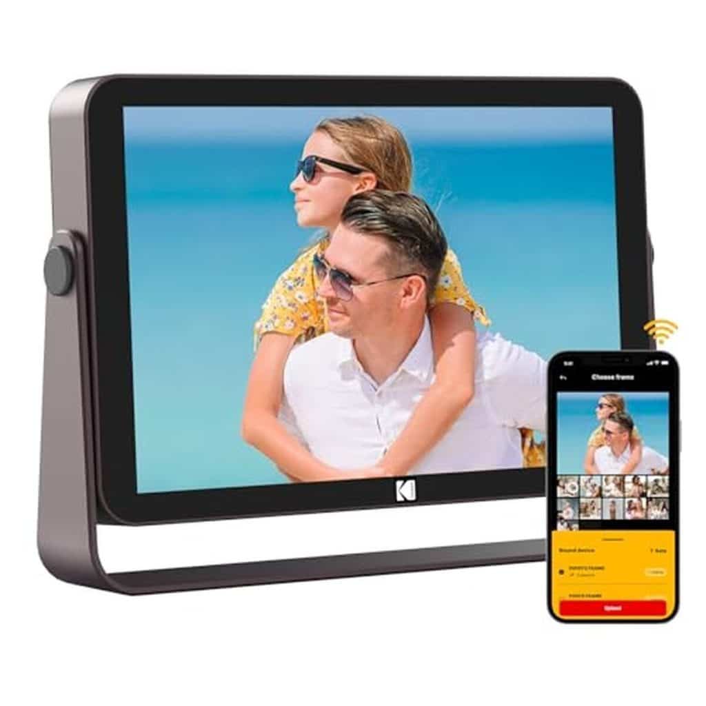 Test du cadre photo numérique Kodak 10 pouces : wiFi et stockage intégré