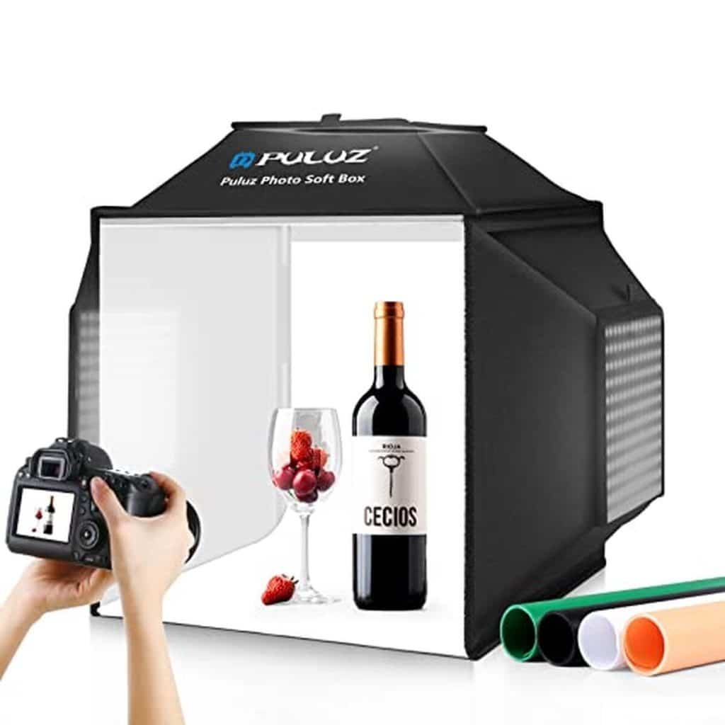 Test du studio photo puluz upgrade 40cm : 480 led et 4 fonds pour pros