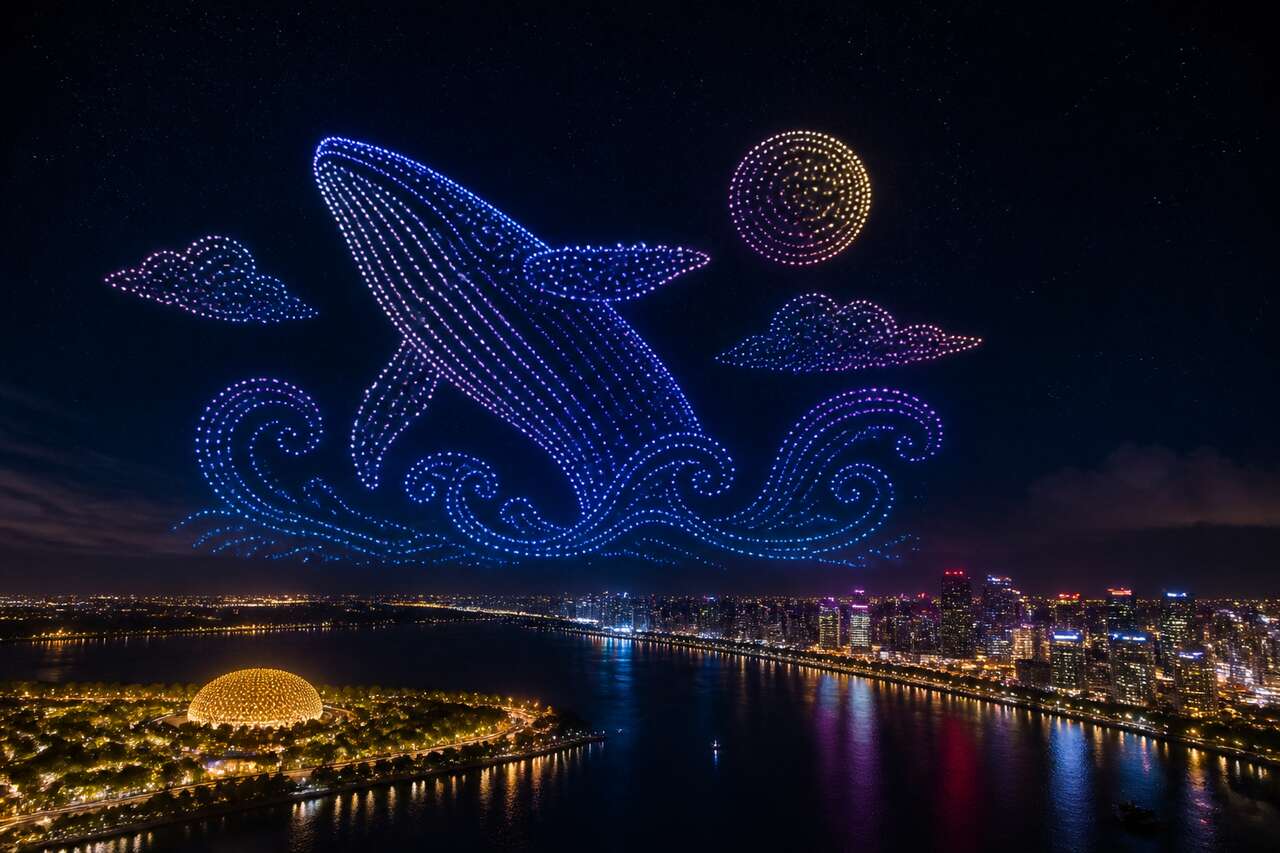 Comment les drones révolutionnent le monde des spectacles lumineux Comment les drones révolutionnent le monde des spectacles lumineux