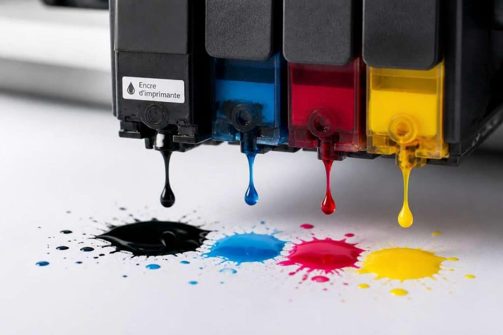 Que contient l'encre des imprimantes ?