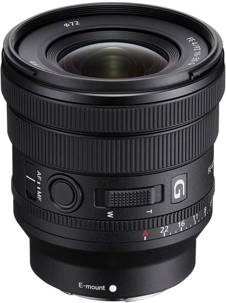Test : objectif Sony SELP1635G zoom motorisé grand angle 16-35 mm F4 G