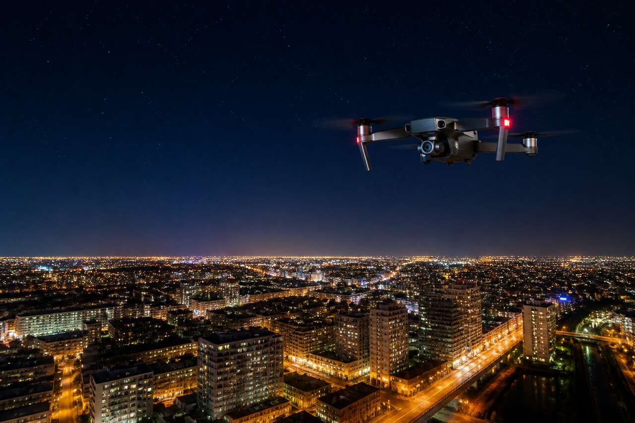 Vol de nuit en drone : suivez le guide complet