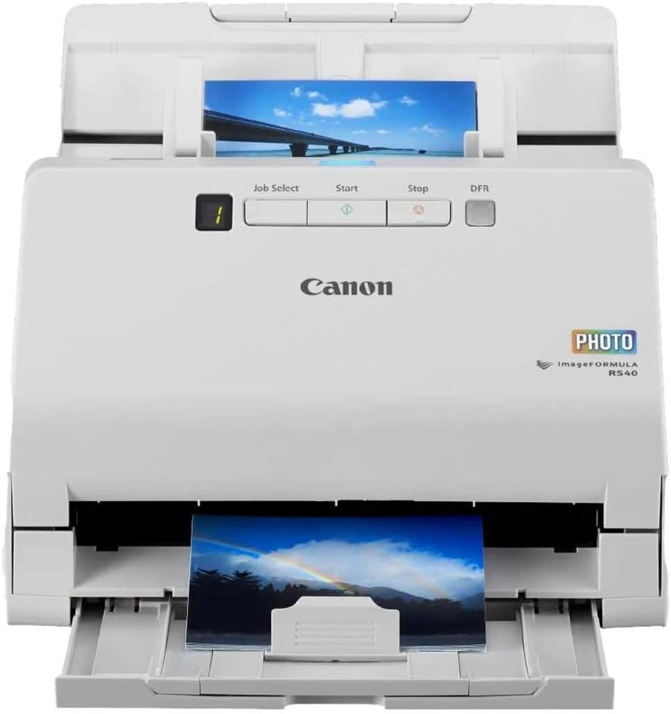 Test du Canon imageFORMULA RS40 : scanner polyvalent pour photos et documents