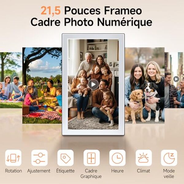 Découvrez notre test détaillé du cadre numérique Rollei Smart Frame WiFi 211 avec écran 21, 5 pouces. Caractéristiques, performances et avis utilisateurs.
