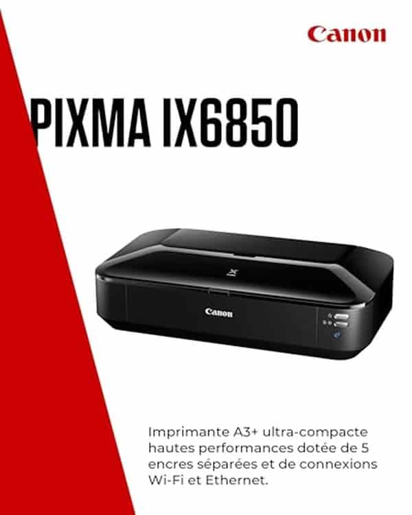 Découvrez notre test complet de l'imprimante Canon PIXMA iX6850 : performance professionnelle, connectivité WiFi et qualité d'impression. Avis détaillé et comparatif.