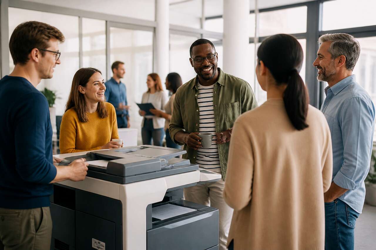 La sociologie du photocopieur : lieu de rencontre au bureau