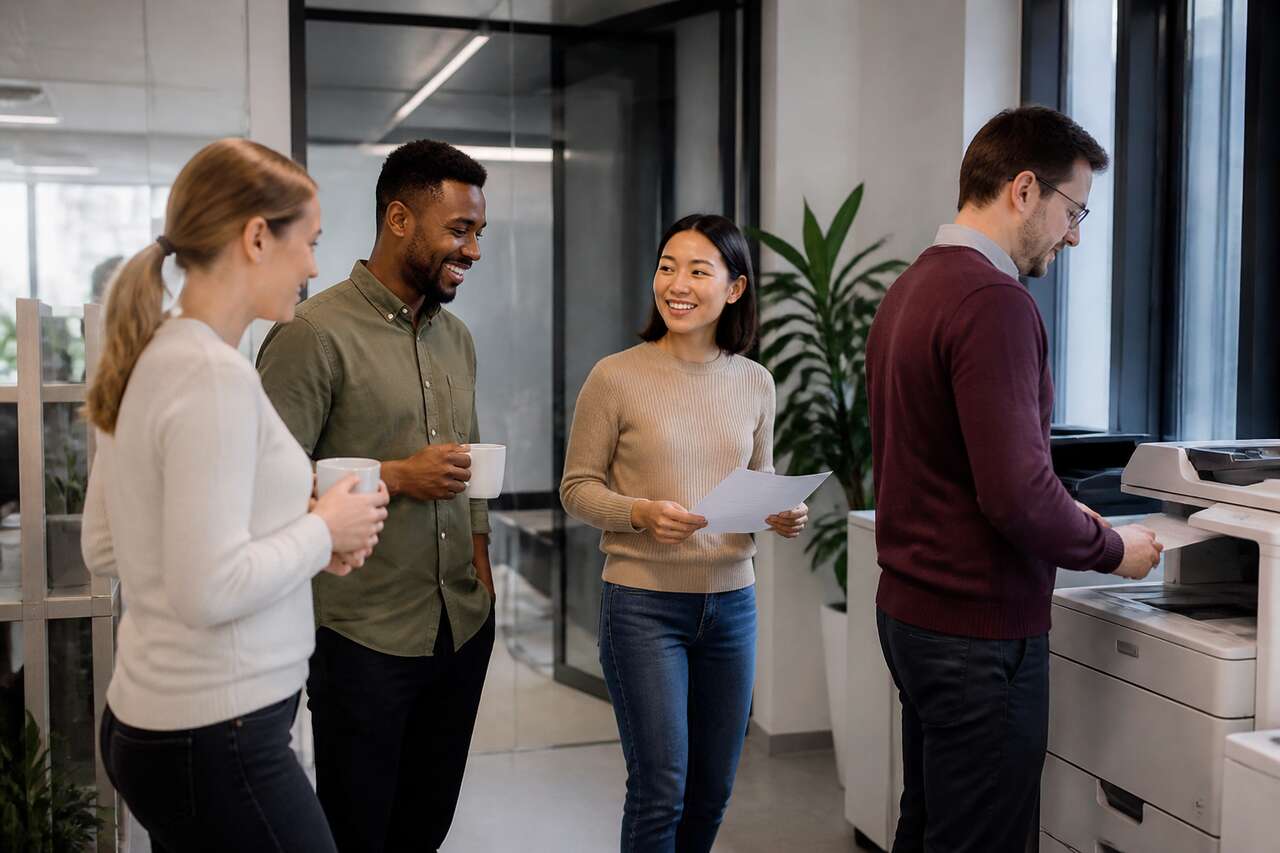 Pourquoi le photocopieur devient un lieu de rencontre au bureau Pourquoi le photocopieur devient un lieu de rencontre au bureau