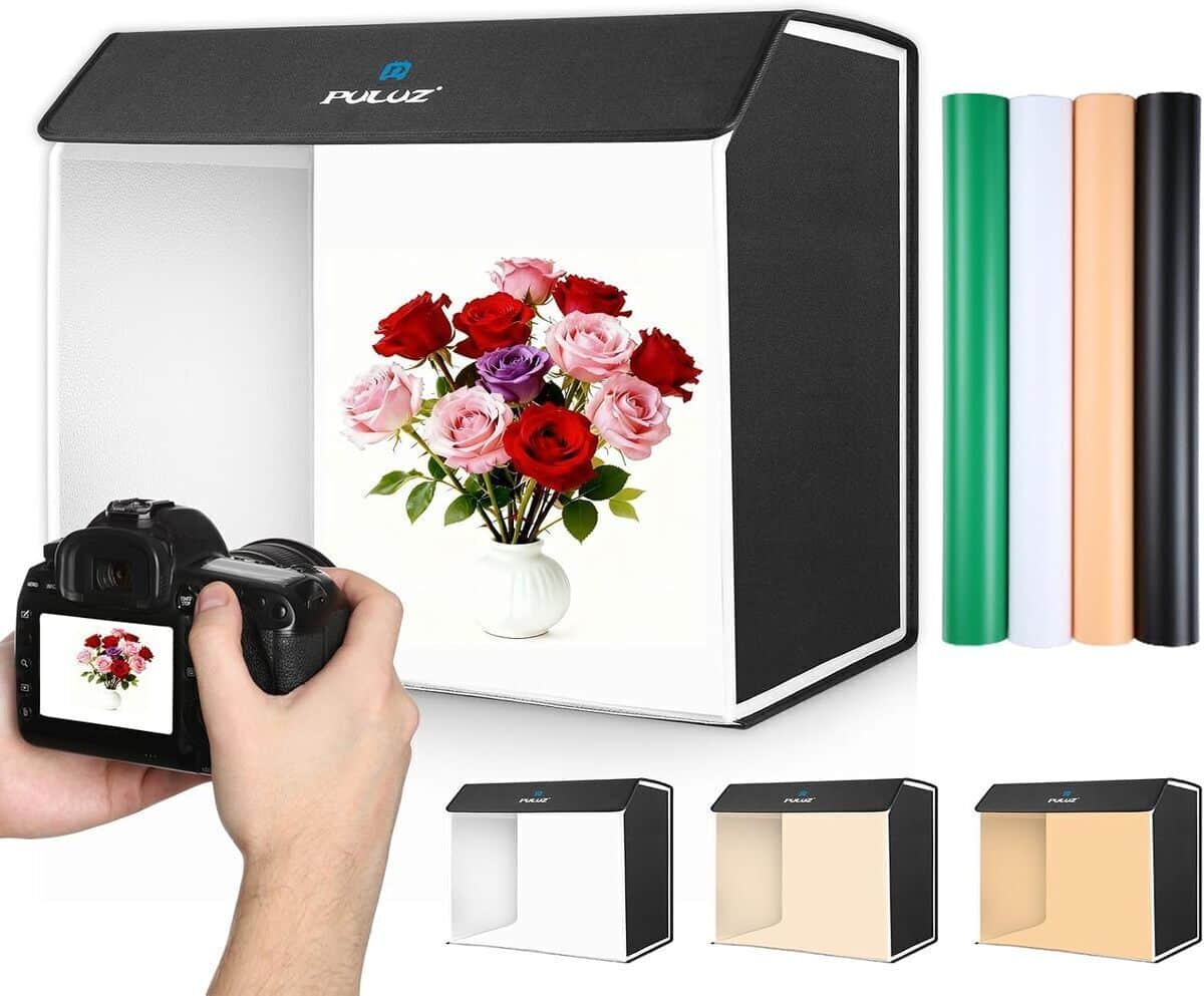 Test de la boîte photo portable PULUZ - lumière ajustable pour bijoux