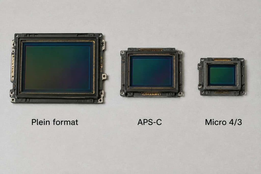 Comparaison des capteurs photo : full Frame, aPS-C et Micro 4/3