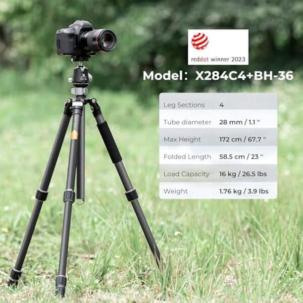 Découvrez notre test détaillé du trépied carbone K&F Concept 173 cm. Performances, stabilité et polyvalence : le meilleur choix pour photographes et vidéastes exigeants.