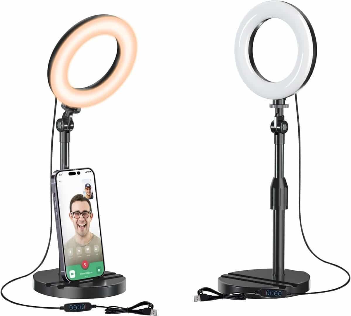 Test de l'anneau lumineux Hola pour selfies et appels vidéo