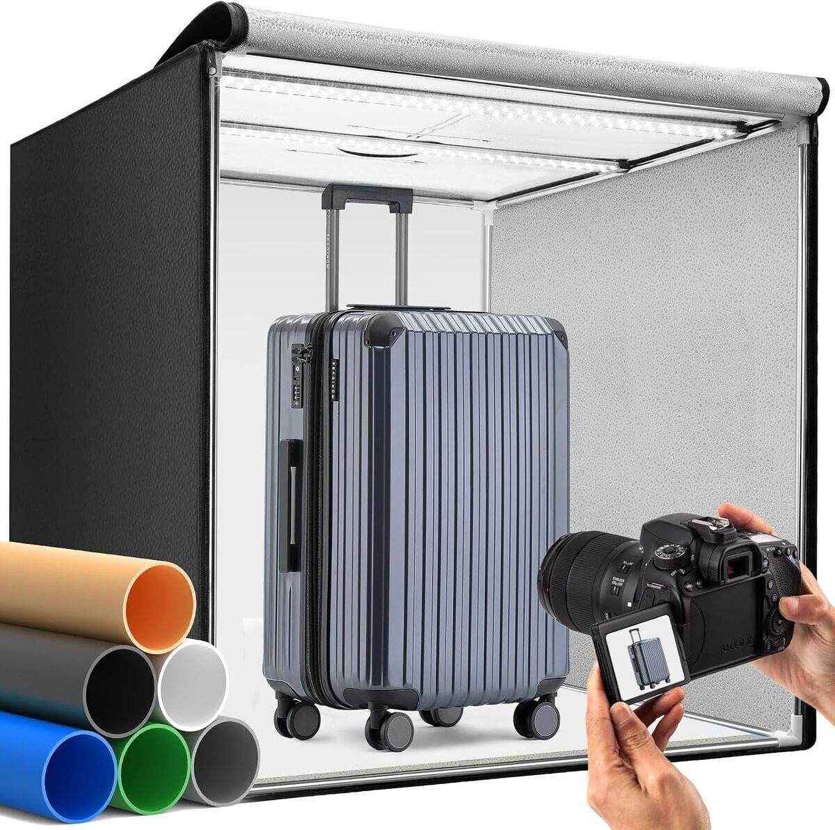 Test du studio photo portable DUCLUS 60cm avec LED 50W dimmable